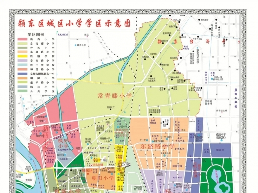 阜阳颍东区2021年义务教育学校 学区划分方案（含学区图）
